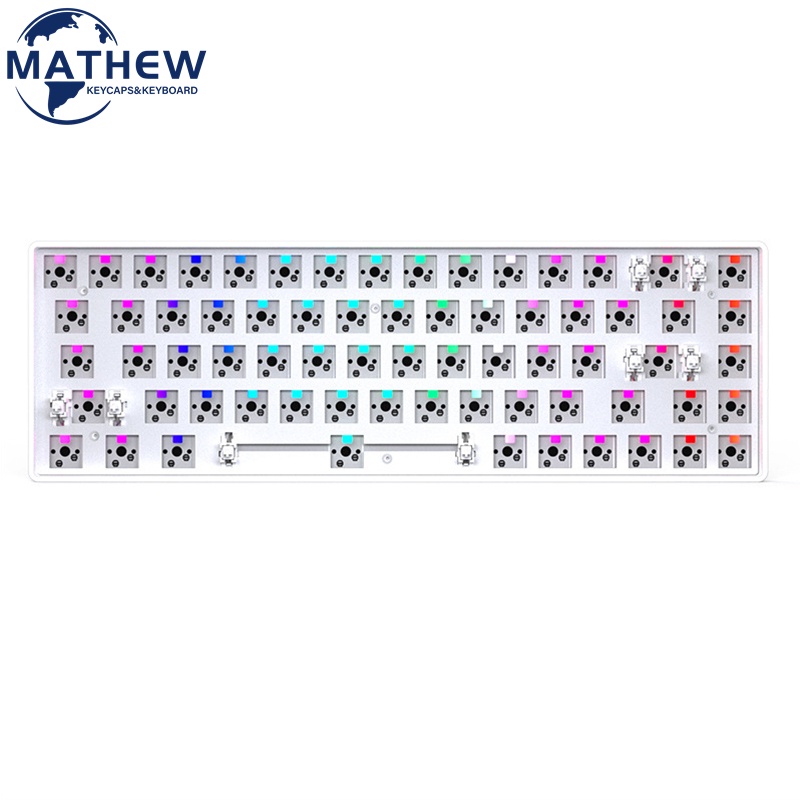 【Ready Stock】MK68 Layout  Mechanical Keyboard Kit RGB Light Bluetooth 2.4g/wired Three-mode Hot-swappable 68keys