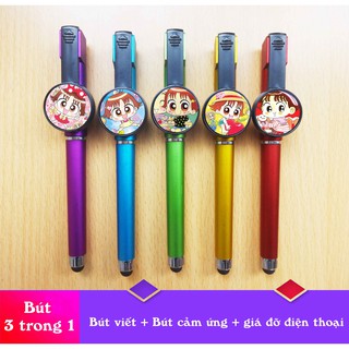Bút Nhóc Miko - Cô bé nhí nhảnh 3 trong 1 (bút viết+bút cảm ứng+giá đỡ điện thoại)