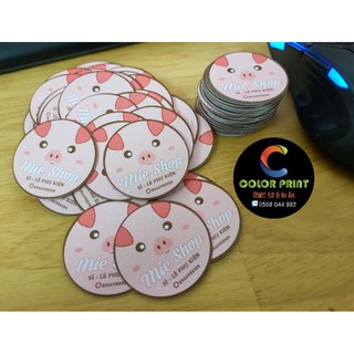 In tem theo yêu cầu SET 50 Tem Bột Trà Xanh - Decal Giấy -Free thiết kế - cắt bế bóc dán - ColorBoom