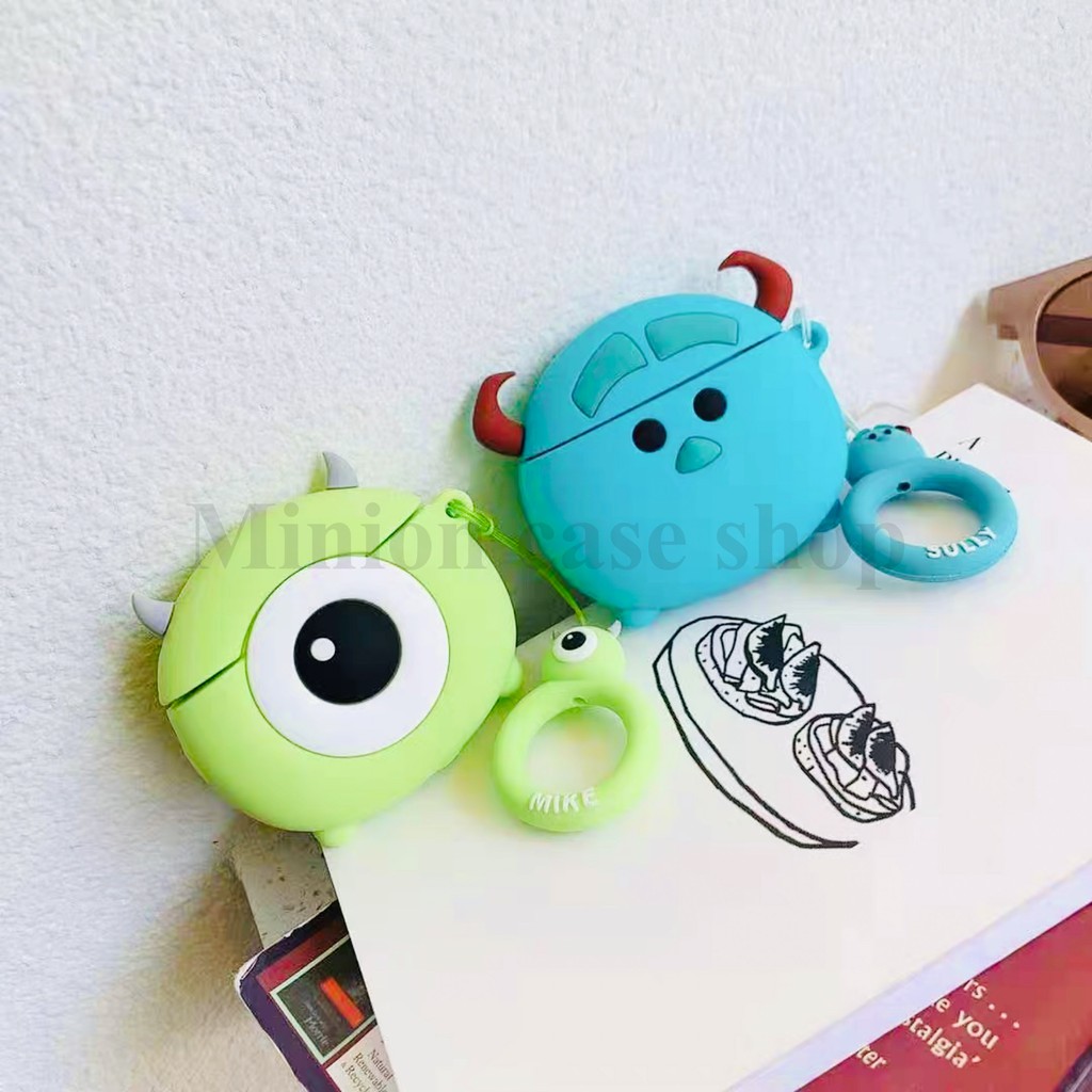 Ốp airpod/case airpod/bao airpod 1 và 2,i11,i12, i99, i100...Mike & Sully silicon dẻo cao cấp