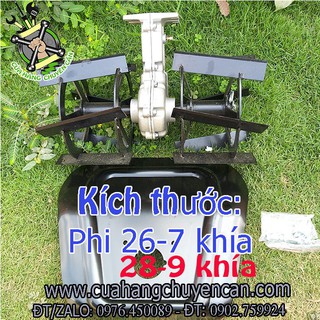 Đầu xới đất, đầu xạc cỏ đa năng CAO CẤP lắp cho máy cắt cỏ