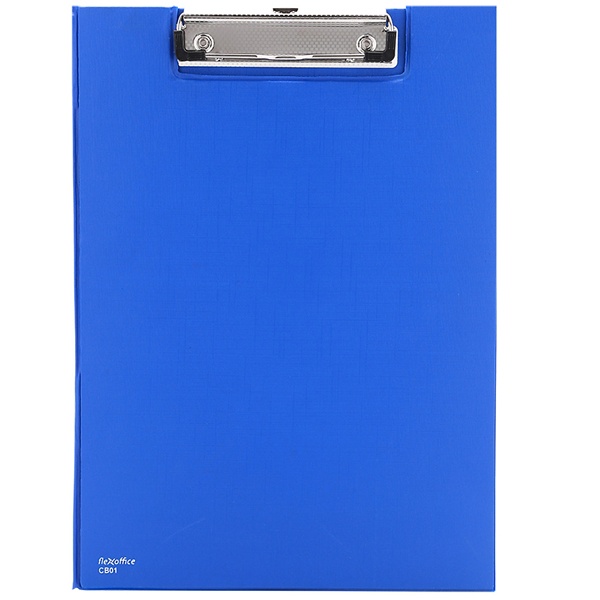Bìa trình ký kép si Flexoffice FO-CB01, màu xanh đậm, kích thước 210 × 297 mm, lưu trữ 100 tờ A4, chính hãng Thiên Long