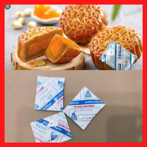 [ƯU ĐÃI] 100 GÓI HÚT OXY dùng cho Bánh Trung Thu, Thực phẩm, Bánh kẹo, Đậu phộng, Hạt điều