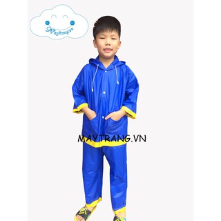 Combo 10 bộ áo mưa PVC dành cho bé đủ màu