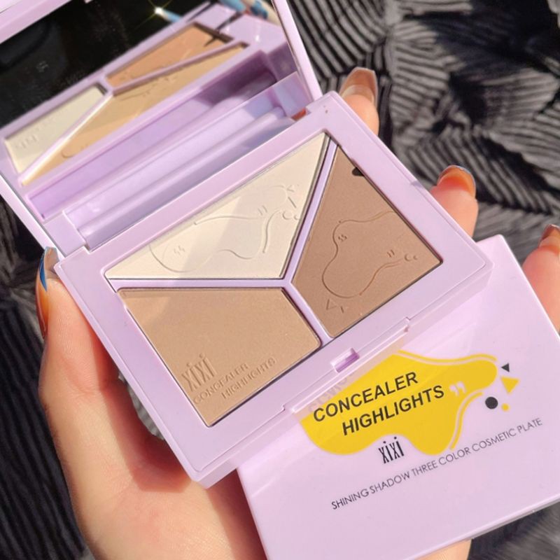 XIXI - Bảng phấn tạo khối Shining Shadow Three-Color Plate