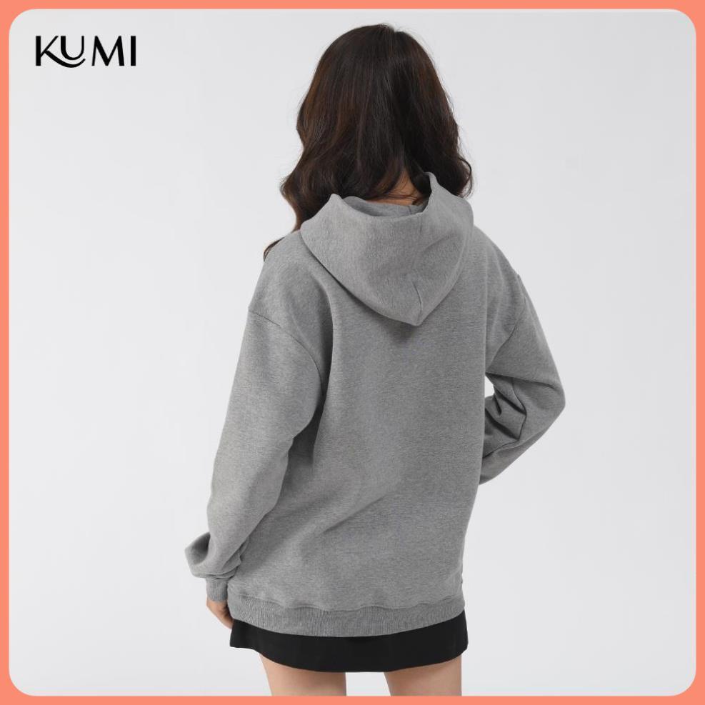 Áo Hoodie Nữ Dài Tay Có Mũ Chất Nỉ Bông Cao Cấp Kumi, Áo Nỉ Nữ Basic Có Mũ Thời Trang Trẻ Trung Năng Động | BigBuy360 - bigbuy360.vn