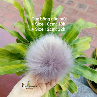 Cục bông gắn mũ (cúc bấm)