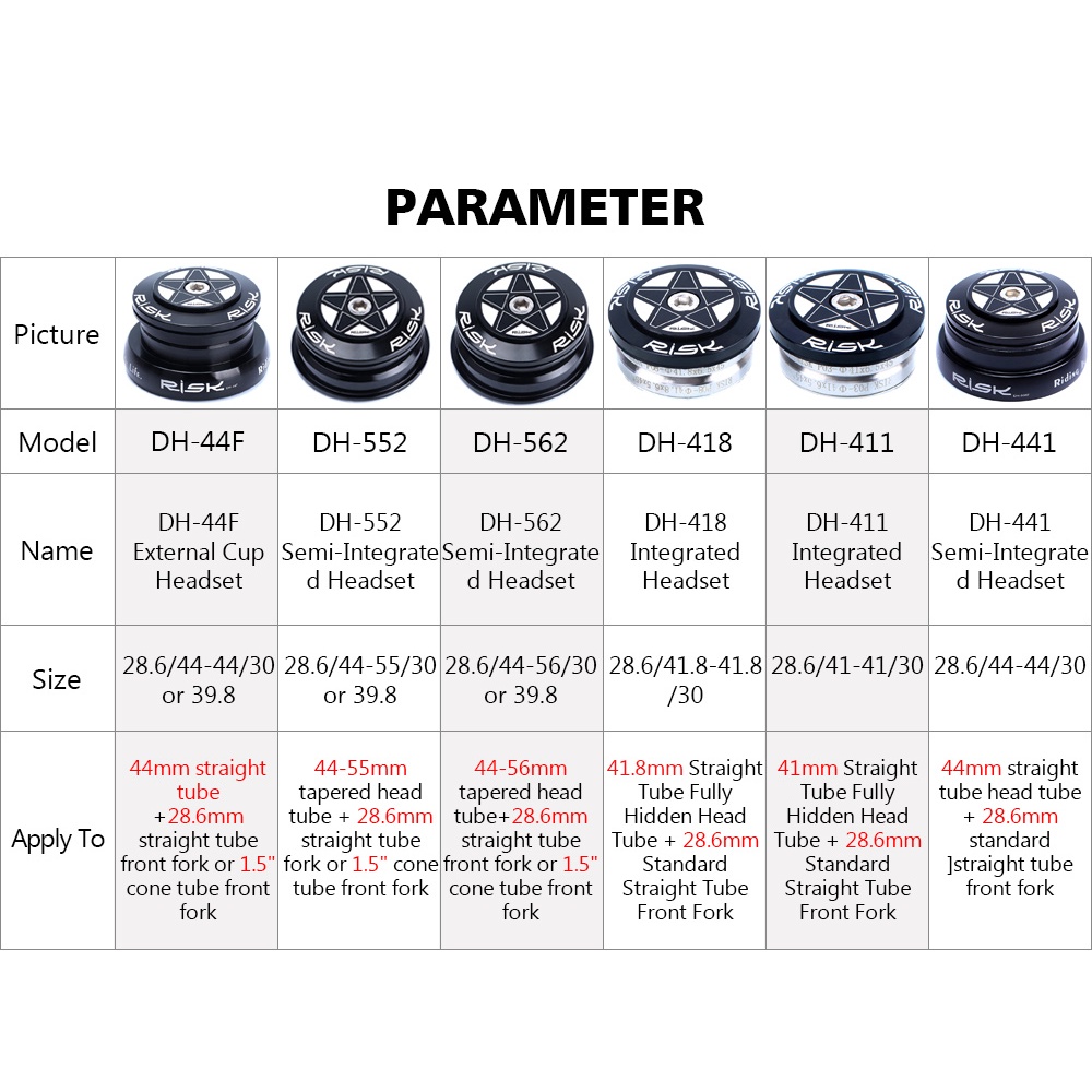 Vòng Chêm Xe Đạp Ngoài Cho Đầu Xe Đạp 41/41.8/44/49.7/50.6/55/56mm Với Ống Thẳng 28.6mm Hoặc 1.25-1.5