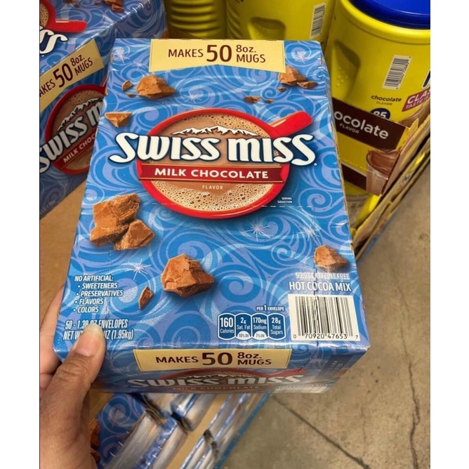 Bột Cacao Swiss miss hot cocoa mix milk chocolate 1.95kg