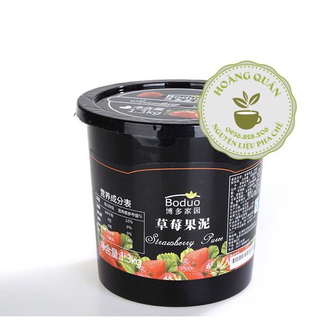 Sốt Boduo Vị : Xoài, Dâu, Việt Quất, Dưa Lưới, Đào Mật Ong (1.3kg), Đào Nhài, Ổi, Bưởi Hồng, Chuối.
