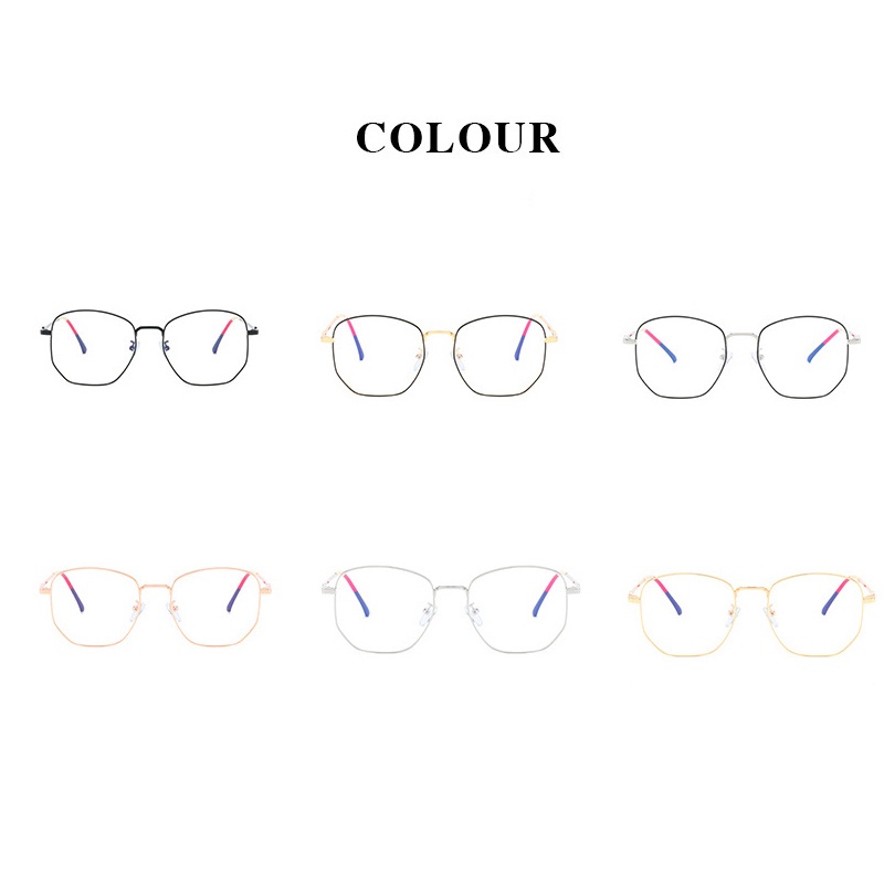 (KIQI-FASHION) COD Mắt Kính Bảo Vệ Mắt Trong Suốt Chống Bức Xạ Từ Máy Tính Thời Trang Hàn Quốc Cho Nam Nữ