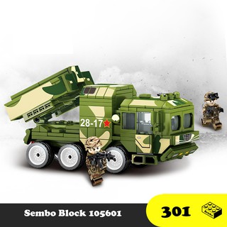 Đồ chơi lắp ráp xe rocket dài tầm xa - sembo block 105601 long sword 10 - xếp hình thông minh - mô hình trí tuệ