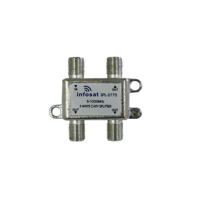 Bộ chia tín hiệu truyền hình cáp 1 vào 3 ra Infosat SPL 3773, chính hãng, bảo hành 12 tháng