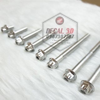 Bộ ốc lốc máy thái salaya inox 304 cho các dòng xe máy Honda