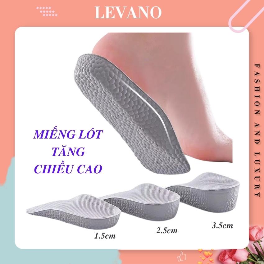 Miếng lót giày nâng cao gót đàn hồi chống sốc gót LEVANO EVA  giữ chân khô thoáng L014