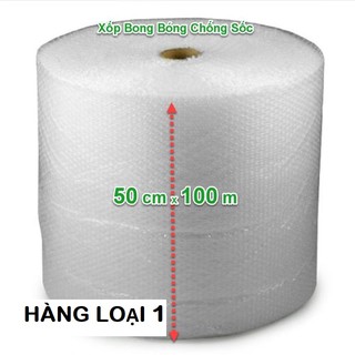 [50CM X 100M] BÓNG KHÍ CHỐNG SỐC BỌC HÀNG [HÀNG LOẠI 1]