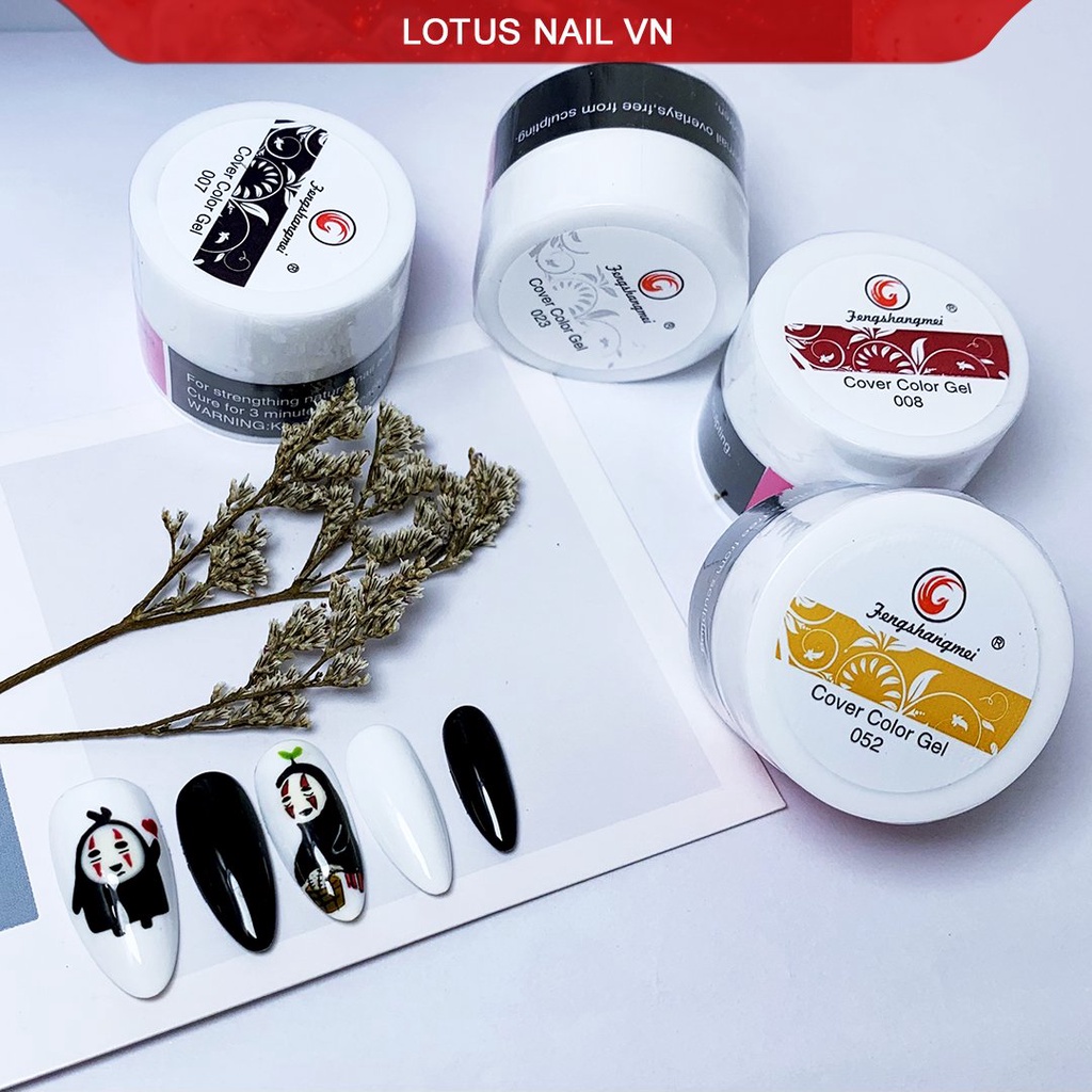 Set gel vẽ nail Fengshangmei 12 màu chính hãng