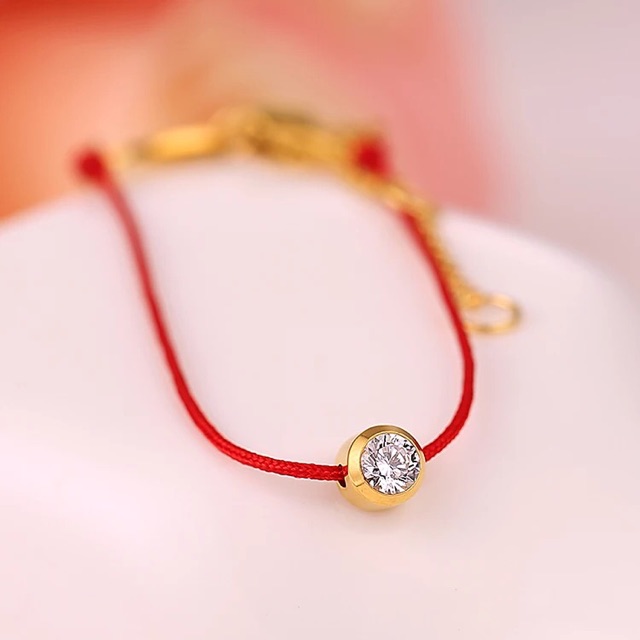 Hame - Vòng Chỉ Đỏ Kim Vàng Thái Lan