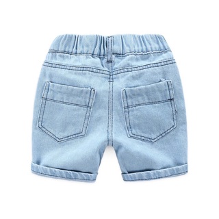 (9-30kg)Quần sort jean xước bé trai XIAILE