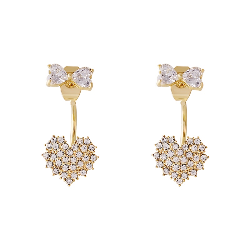 Khuyên Tai Hình Trái Tim/Nơ Phong Cách Hàn Quốc Thời Trang Mới 2022 Dành Cho Bạn Nữ