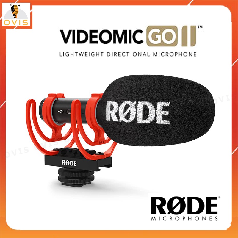 Rode Videomic Go II - Micro Shotgun Thu Âm Cho Máy Ảnh, DSLR, Smartphone, PC [HÀNG CHÍNH HẴNG]