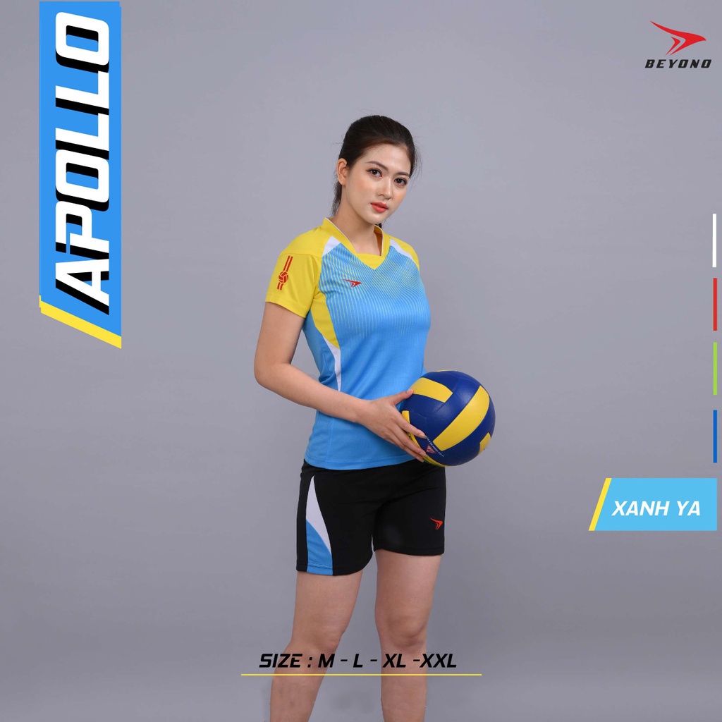 Quần áo thể thao, bóng chuyền nam nữ  Beyono Apollo Xanh Ya