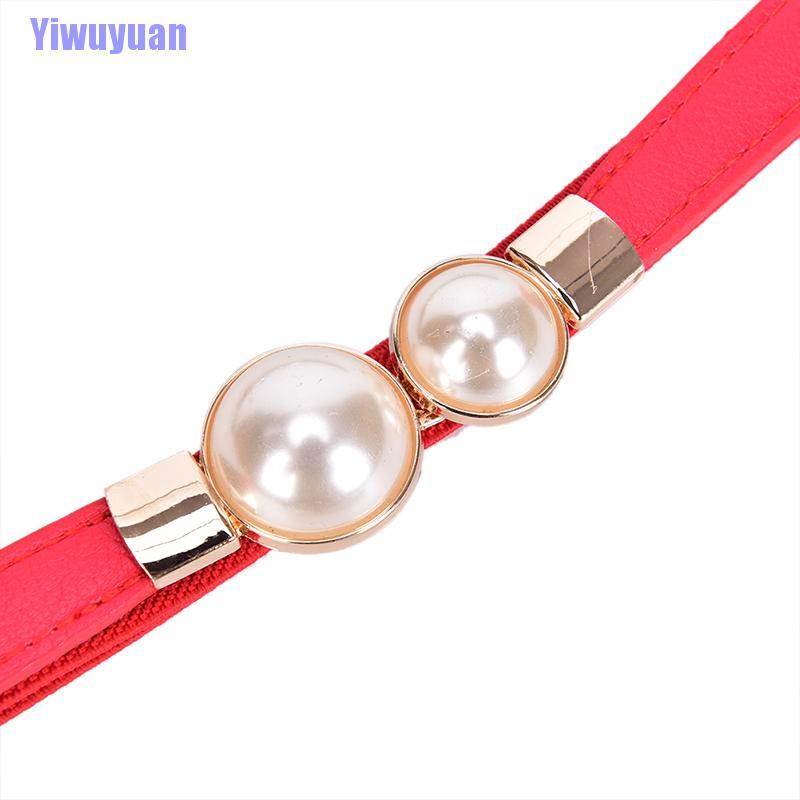 Thắt Lưng Co Giãn Đính Ngọc Trai Giả