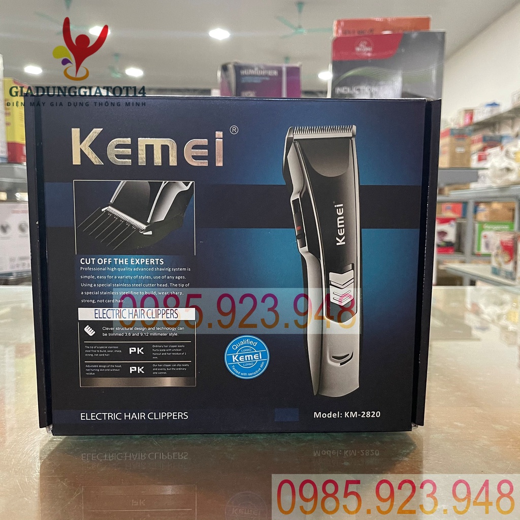 Tông đơ tạo kiểu Kemei KM-2820 -Tông Đơ Cắt Tóc Chuyên Nghiệp, Gia Đình, Chấn Viền