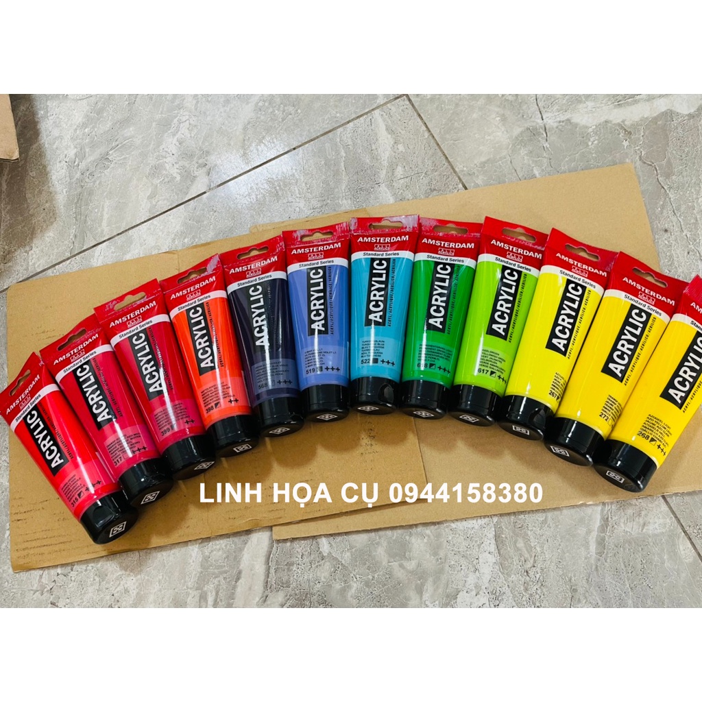 MÀU ACRYLIC AMSTERDAM TUÝP LẺ HẠNG TIÊU CHUẨN 120ML