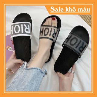 [Khuyến Mãi Sốc] Dép quai ngang chữ RIOH đế cao su đi mưa siêu bền - DL061