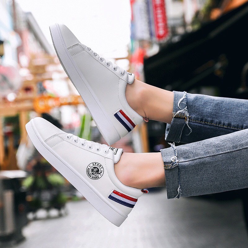 Giày Nam Thể Thao Cao Cấp Hot Trend SPOST - Giầy Trắng  SNEAKER  trẻ trung , năng động