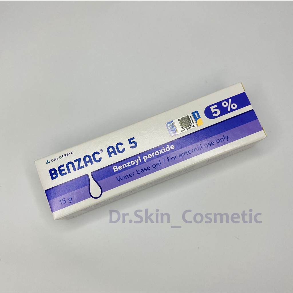 Benzac AC 5 Benzoyl Peroxide - Gel Chấm Mụn Giảm Viêm, Gom Cồi Se Nhân Mụn Cực Tốt (15g)