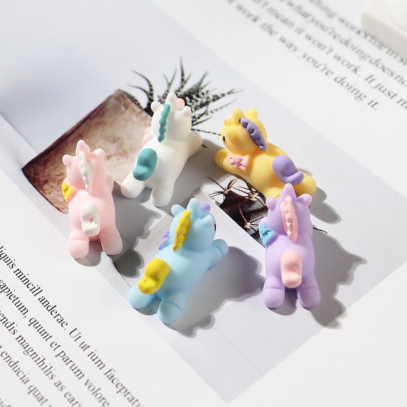 con kỳ lân Resin phụ kiện dép Crocs charm DIY khóa giày crocs jibbitz Nhựa trang sức Phụ kiện trang trí giày crocs nút trang trí điện thoại di động Nắp đậy / Khung ảnh / Cốc nước / Túi Nguyên liệu làm phụ kiện handmade sáng tạo