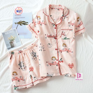 Pijama thô đũi mặc hè cực mát n17