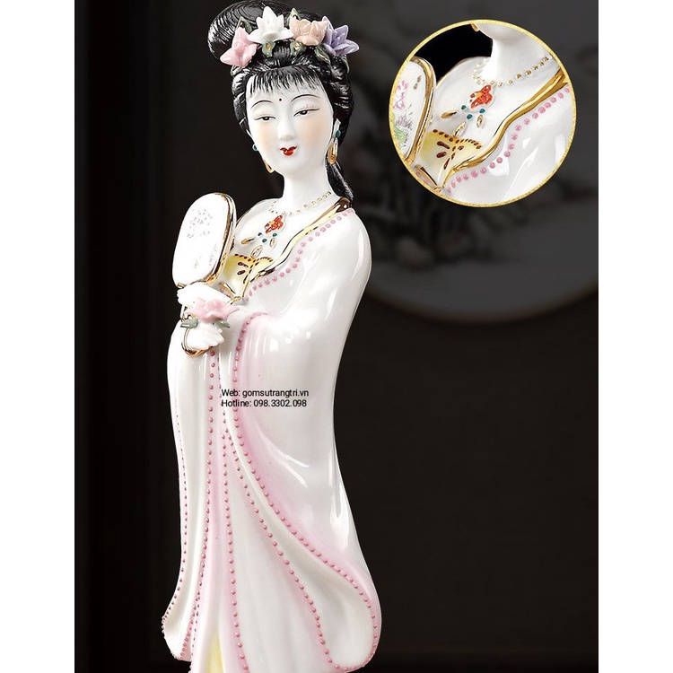 TƯỢNG SỨ TRANG TRÍ – 2 CÔ GÁI