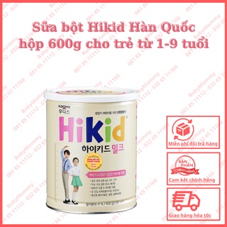Sữa Hikid tăng chiều cao vị Vani Hàn Quốc - Hộp 600g