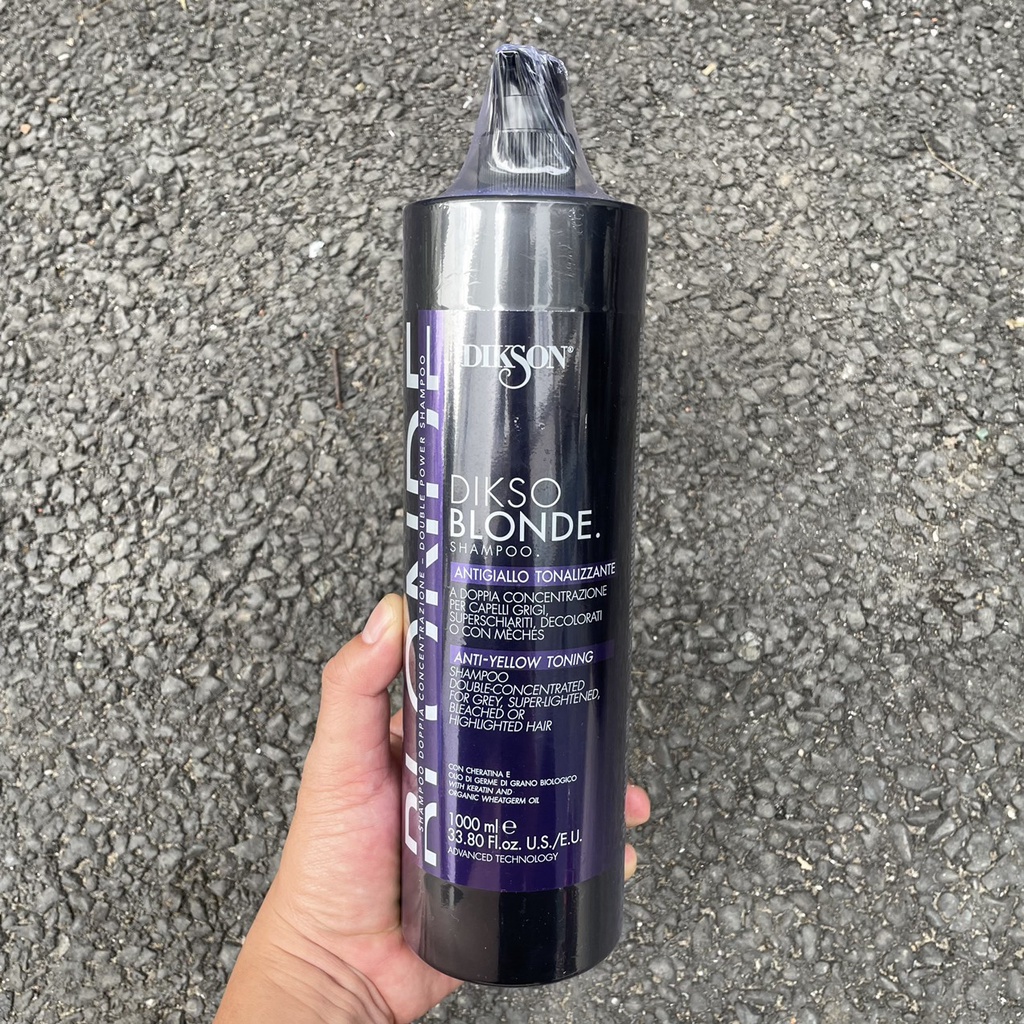 Dầu gội tím khử ánh vàng DIKSON ANTI - YELLOW TONNING Dikso Blonde Shampoo 1000ml