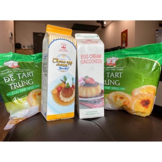 Combo đế tart trứng+ kem trứng