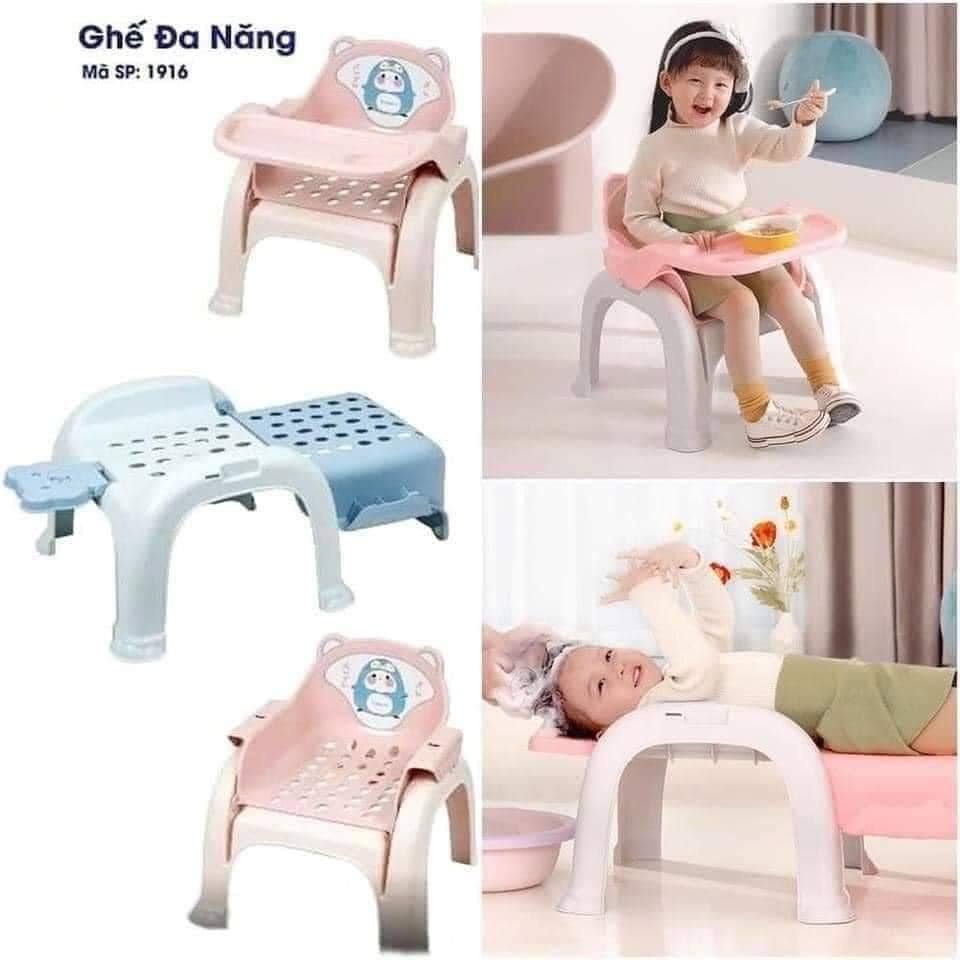 Ghế đa năng cao cấp HOKORI 3in1 - ghế ăn dặm, ghế gội đầu, bàn tậ tô vẽ