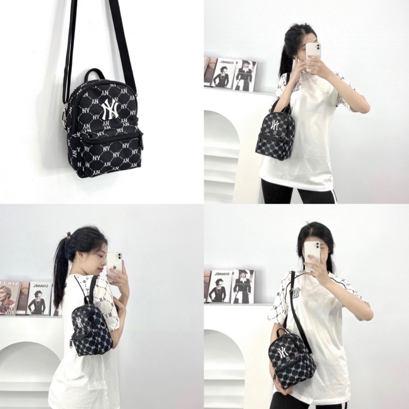 (ảnh thật) Balo Mini m/ lb BackPack hàng chuẩn đủ ba màu đen/ trắng/ màu