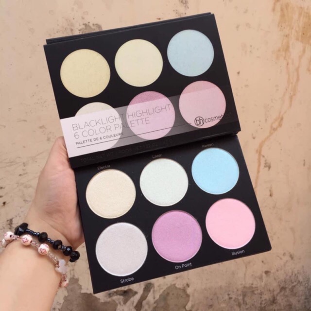BẢNG PHẤN BẮT SÁNG BH COSMETICS BLACKLIGHT HIGHLIGHT 6 COLOR PALETTE.