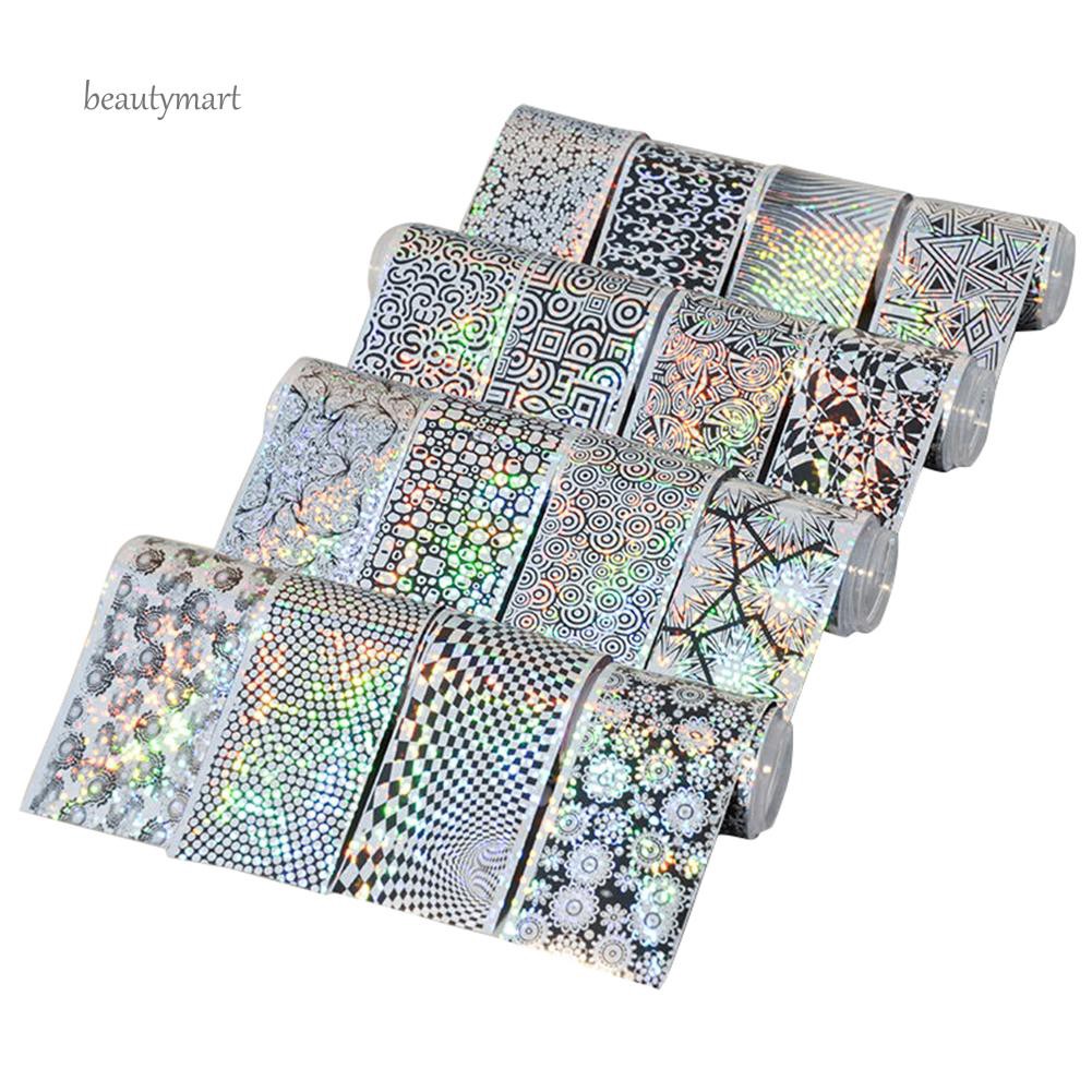 [Hàng mới về] Set 16 tấm giấy foil dán móng nghệ thuật