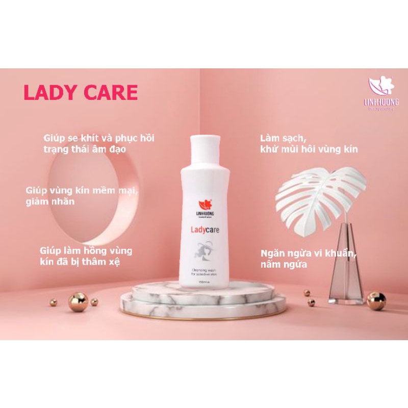 [[Chính Hãng 100%] Gel Phụ Khoa Lady Care Linh Hương Gel Tình Ái Dung Dịch Vệ Sinh Phụ Nữ Cao Cấp