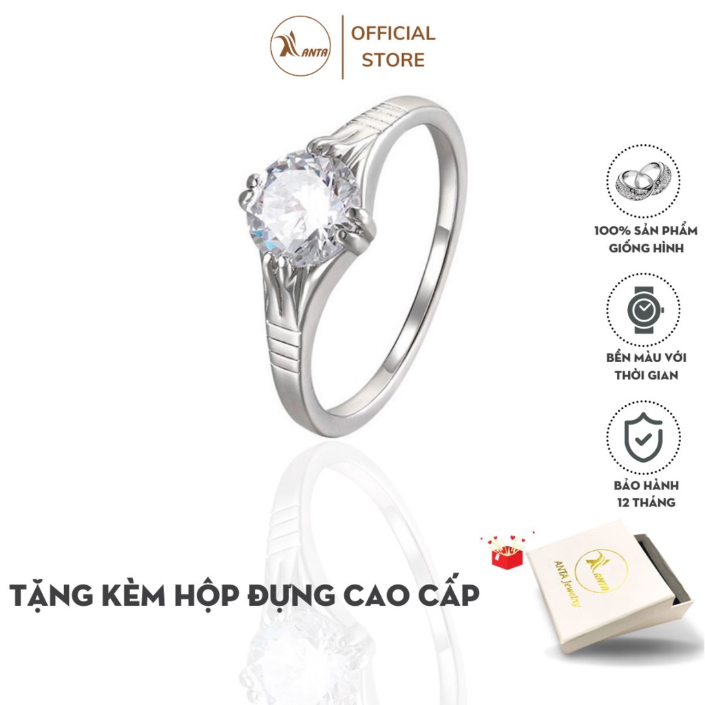 Nhẫn đính đá sắc sảo lấp lánh dành cho nữ ANTA Jewelry ATJ8035