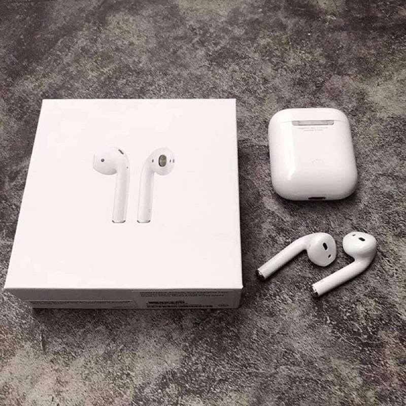 Tai Nghe Không Dây Airpods 2 Định Vị - Đổi Tên - Sạc Không Dây - Tháo Tai Dừng Nhạc Phiên Bản 2021