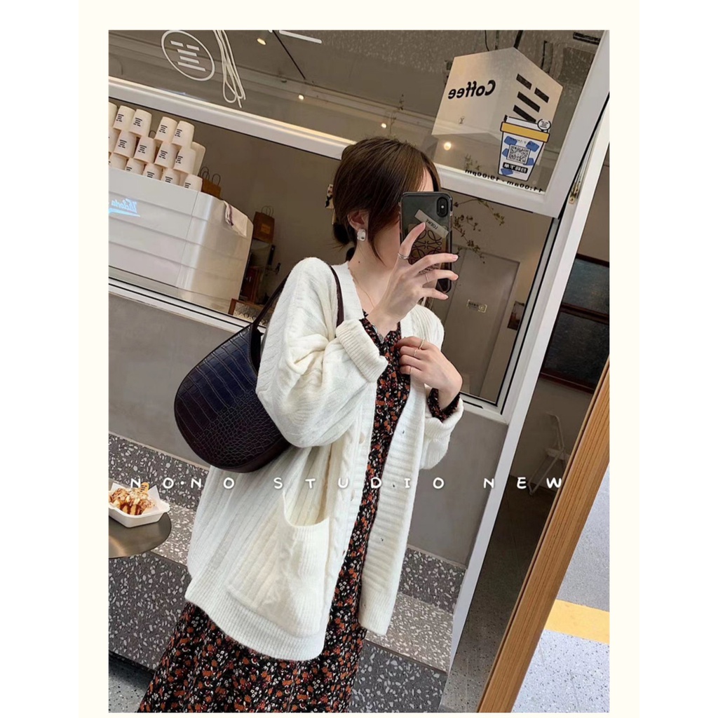 Áo Cadigan Dài Tay Cổ V Dày Dặn Chamia | BigBuy360 - bigbuy360.vn