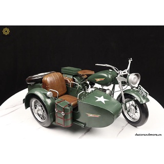Mô Hình Xe Sidecar Quân Đội