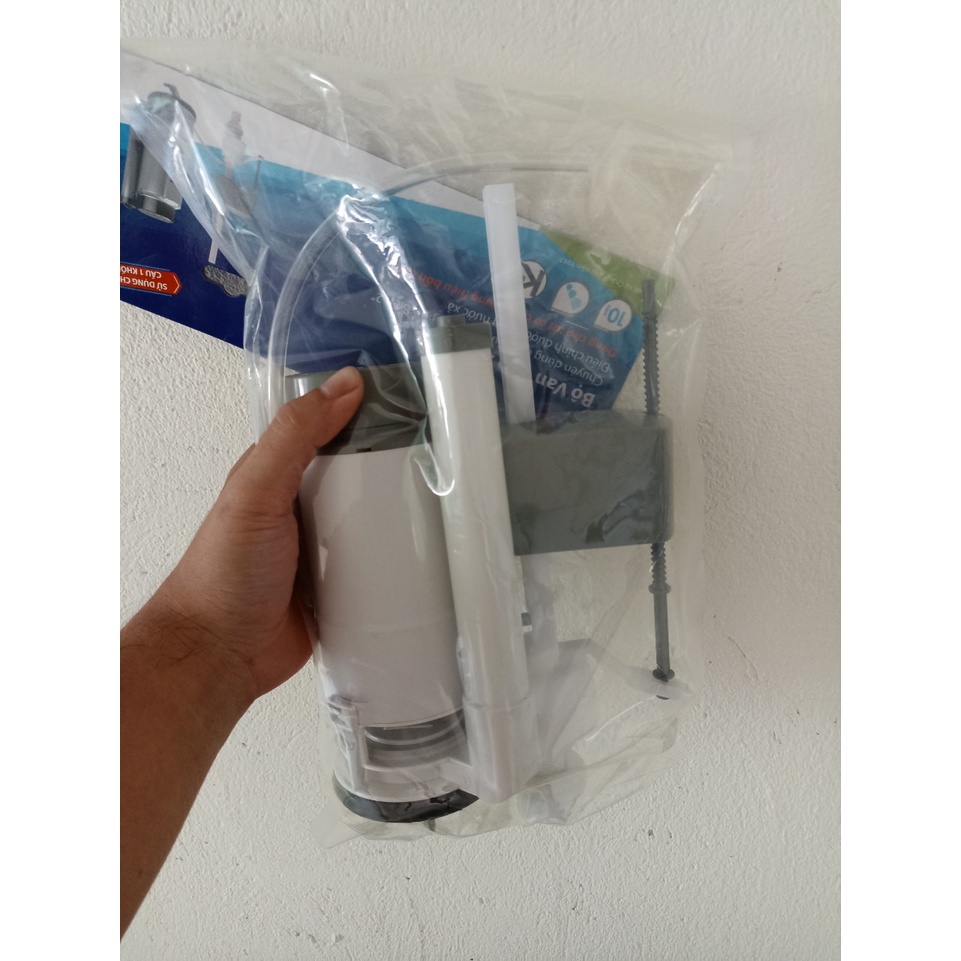 SIAMP Van xả đôi dùng được cho bồn cầu liền khối lùn cao 21 cm