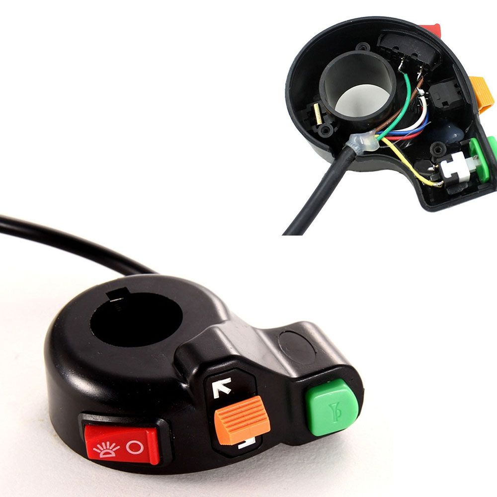 Aaron1 Công Tắc Bật / Tắt Đèn Pha 3 Trong 1 7 / 8 &quot;Nhiều Màu Tiện Dụng Cho Xe Máy / Xe Đạp Điện