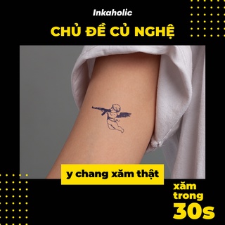 💃Hình xăm dán tạm thời 15 ngày Inkaholic - Chủ đề Củ Nghệ - xăm giả đẹp & ngầu y xăm thật, chống nước 100%